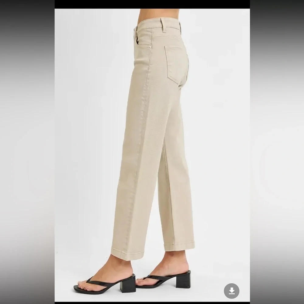 Risen Mid Rise Tummy Control Straight Jeans - Picture 2 of 4